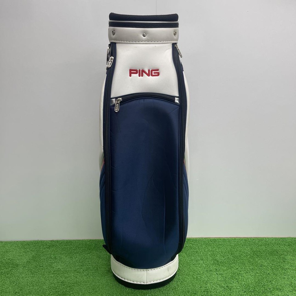 PING golf bag carry cart caddy staff tour bag used without hood cover