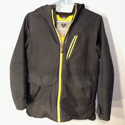 Obermeyer Gage Winter Jacket Teen Boys Medium (10/12) Black Parka  Snowboarding