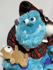 Tienda Disney Monsters Inc Sulley Little Mikey Peluche 12" Hora de acostarse PJ Conjunto Juguete