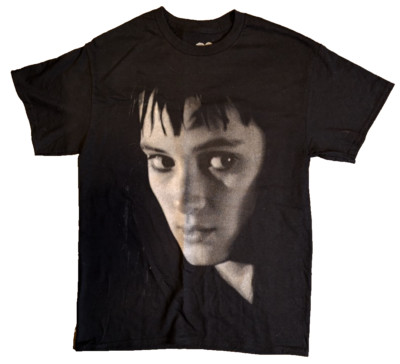 Beetlejuice Lydia Black T-Shirt Medium Short Sleeve Used Excellent Fast