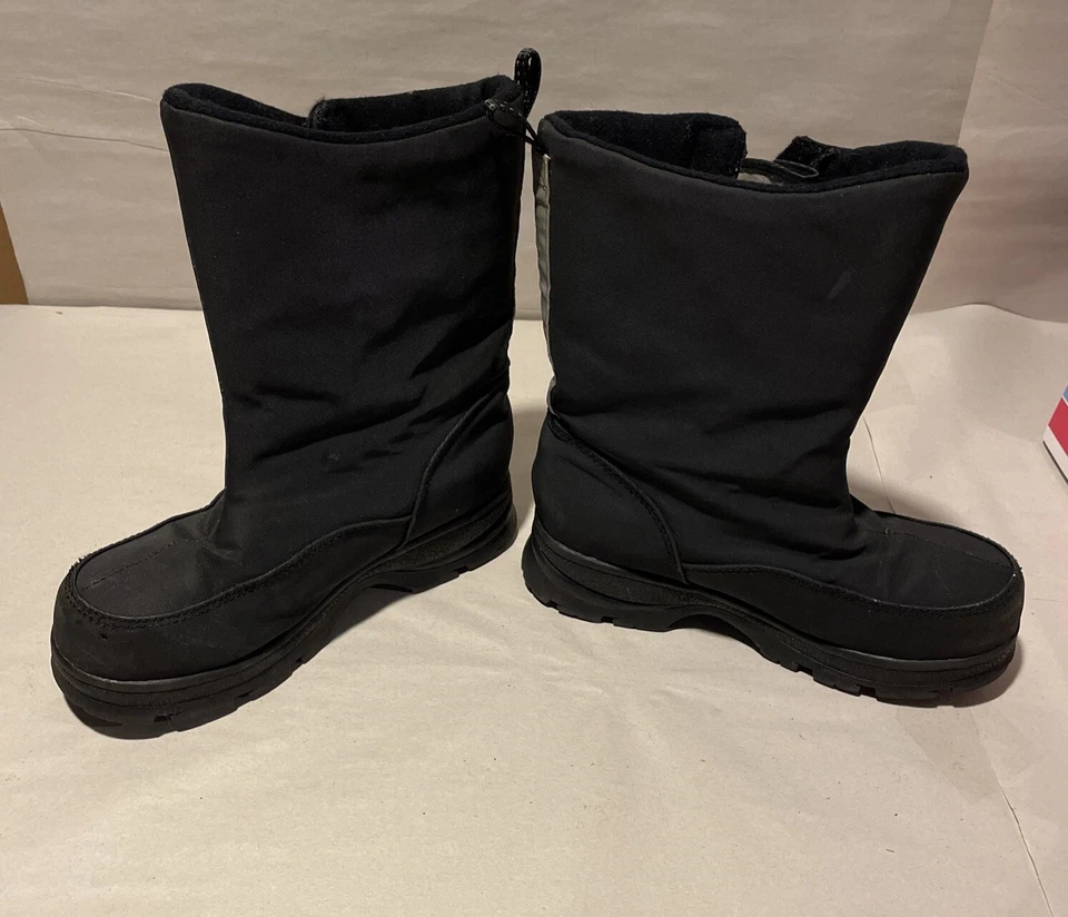 Botas de nieve Lands End juveniles talla 2 negras Foto 3 de 4