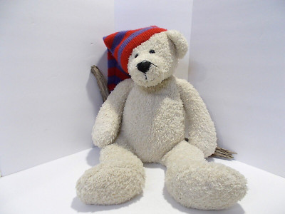 2005 Animal Adventure Winter Bear Plushie with Stocking Cap