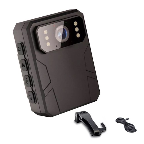 4K HD Audio Police Law Enforcement Body Camera Recorder IR Night Camcorder - Picture 4 of 24