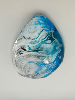 Mats Jonasson (Swedish, 1945) Poseidon Delight Crystal Signed Candle Holder