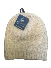 Winter Essentials Beige Cozy Hat - Stylish & Warm Beanie for Cold Weather