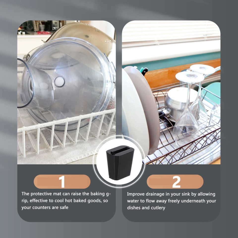 10pcs Rubber Feet Sink Grid Drain Rack Feet Dish Draining Rack Feet eBay