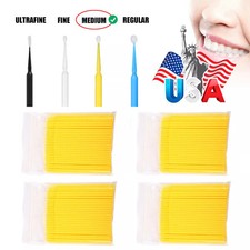 100 Micro Brushes Applicators Microbrush Dental Regular,Fine,Super Fine Eye ns