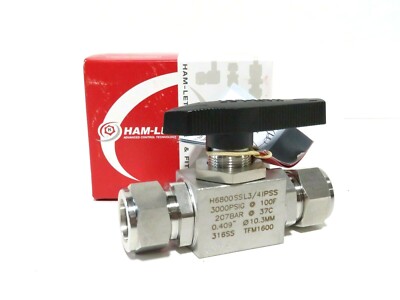 3/4'' HAM-LET H6800SSL3/4IPSS 3000PSIG Stainless Ball Valve NEW IN BOX