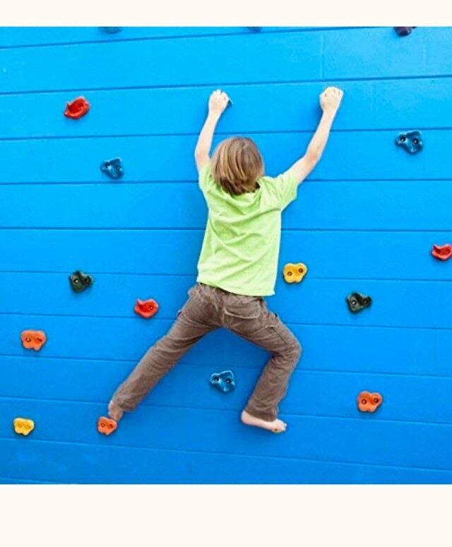 Prises d'escalade enfants anti-dérapantes pour mur de jeux extérieur