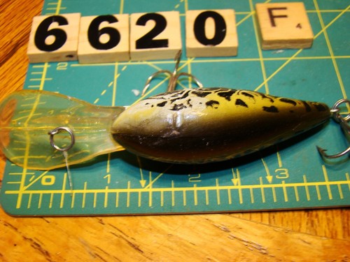 V6620 F BILL NORMAN RARE LEOPARD FROG DEEP LITTLE N FISHING LURE - Picture 3 of 5