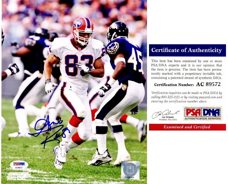 Andre Reed Autographed Signed Buffalo Bills - 8x10 inch Photo - PSA/DNA COA 