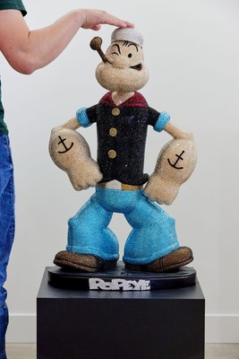 Popeye Statue - Ultra Rare Luxury Crystal - Hand/Custom Made