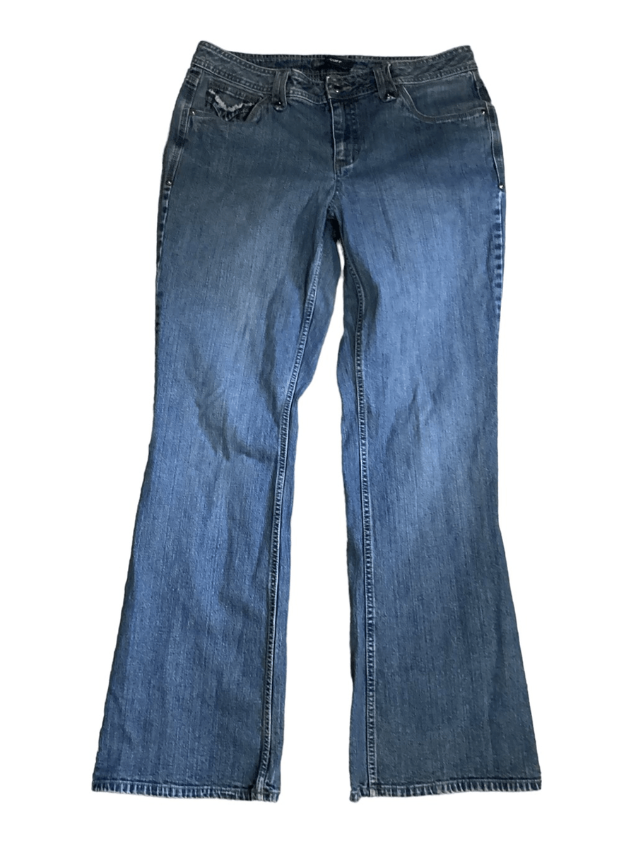 Vintage French Cuff Boot Cut Jeans Size 12