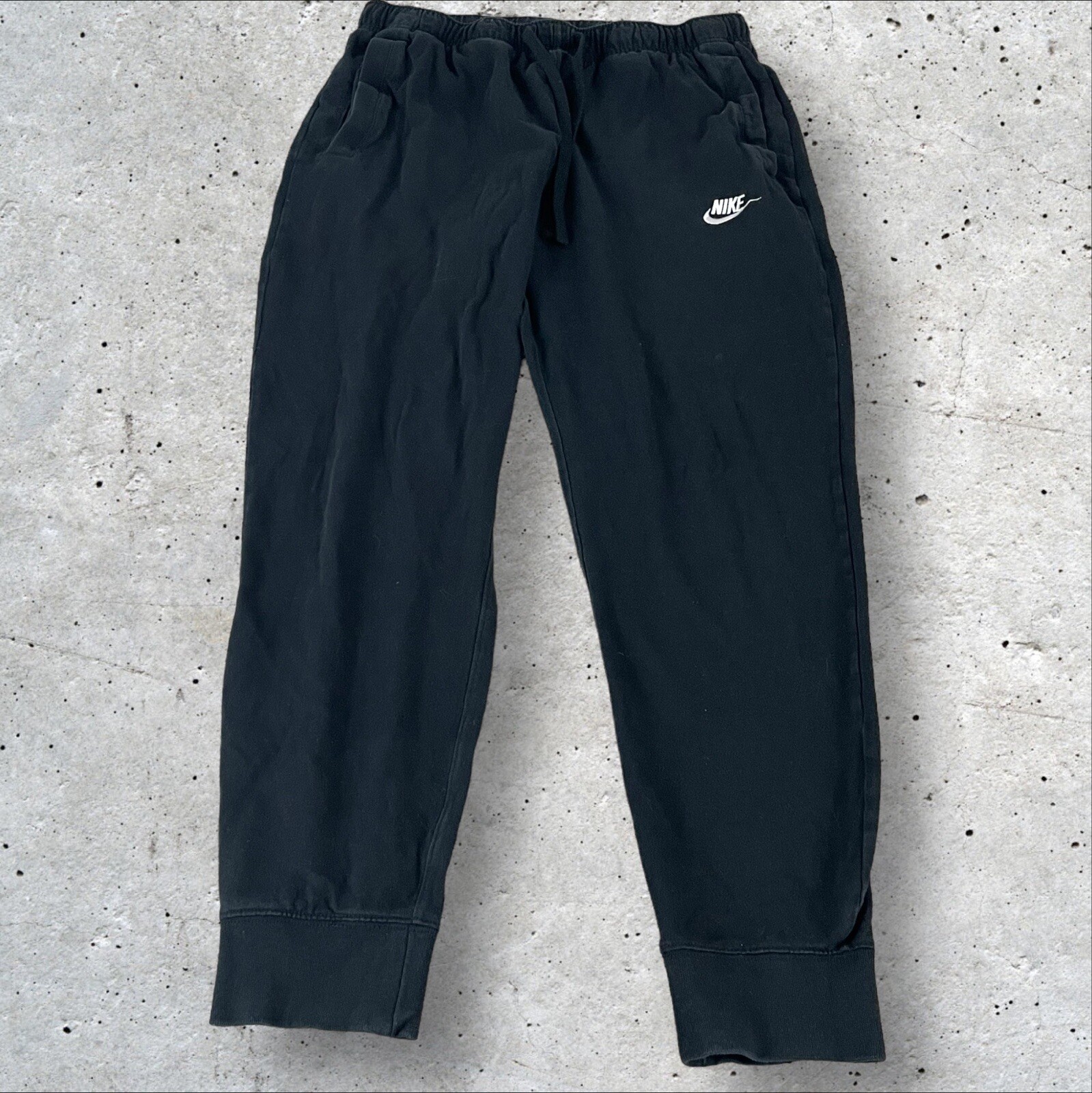 Nike Joggers Pants Men’s Medium Club Jersey Running Track Black BV2762-010 1338-image