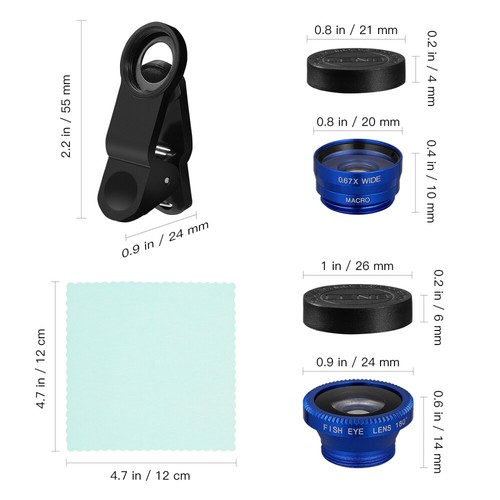 Fisheye Makroweitwinkelobjektiv Kameraobjektiv Für Tragbares Telefon - 第 11/12 張圖片