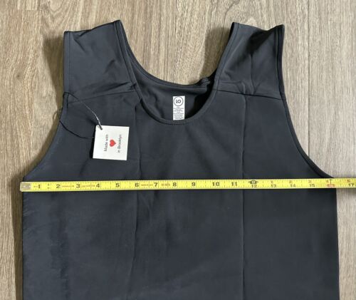 Mappe Truhe Kompression Top Trans nichtbinär XL schwarz Neu mit Etikett Lola Olivia - Bild 6 von 10