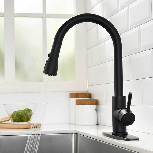 Sensor Touch Kitchen Sink Faucet Pull Down Sprayer Swivel Mixer Tap Single Lever - Picture 35 of 123
