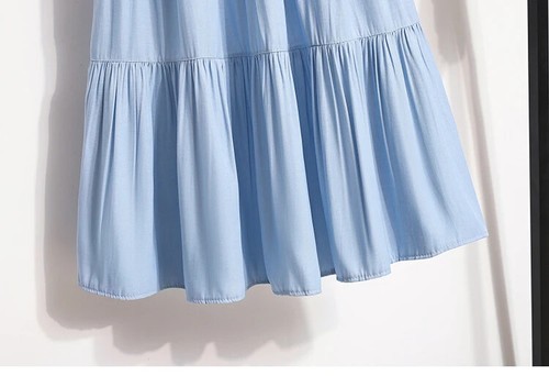 Mujer Verano Ice Cool Falda Línea A Tencel Big Swing Falda Larga Delgada - Imagen 14 de 26