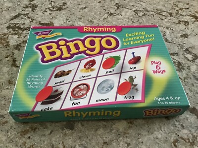 Trend Enterprises Rhyming Bingo Game Ages 4 & Up