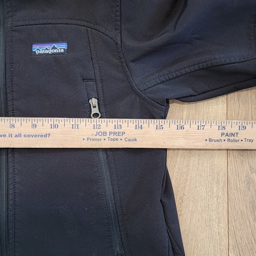 Patagonia Fleece Lined Soft Shell Polyester Jacket Black Small 6/7 - Picture 7 of 9