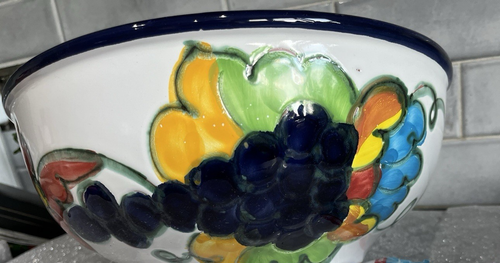 Vintage Celina Himark Portugal Large Handpainted Serving Bowl - Picture 5 of 6