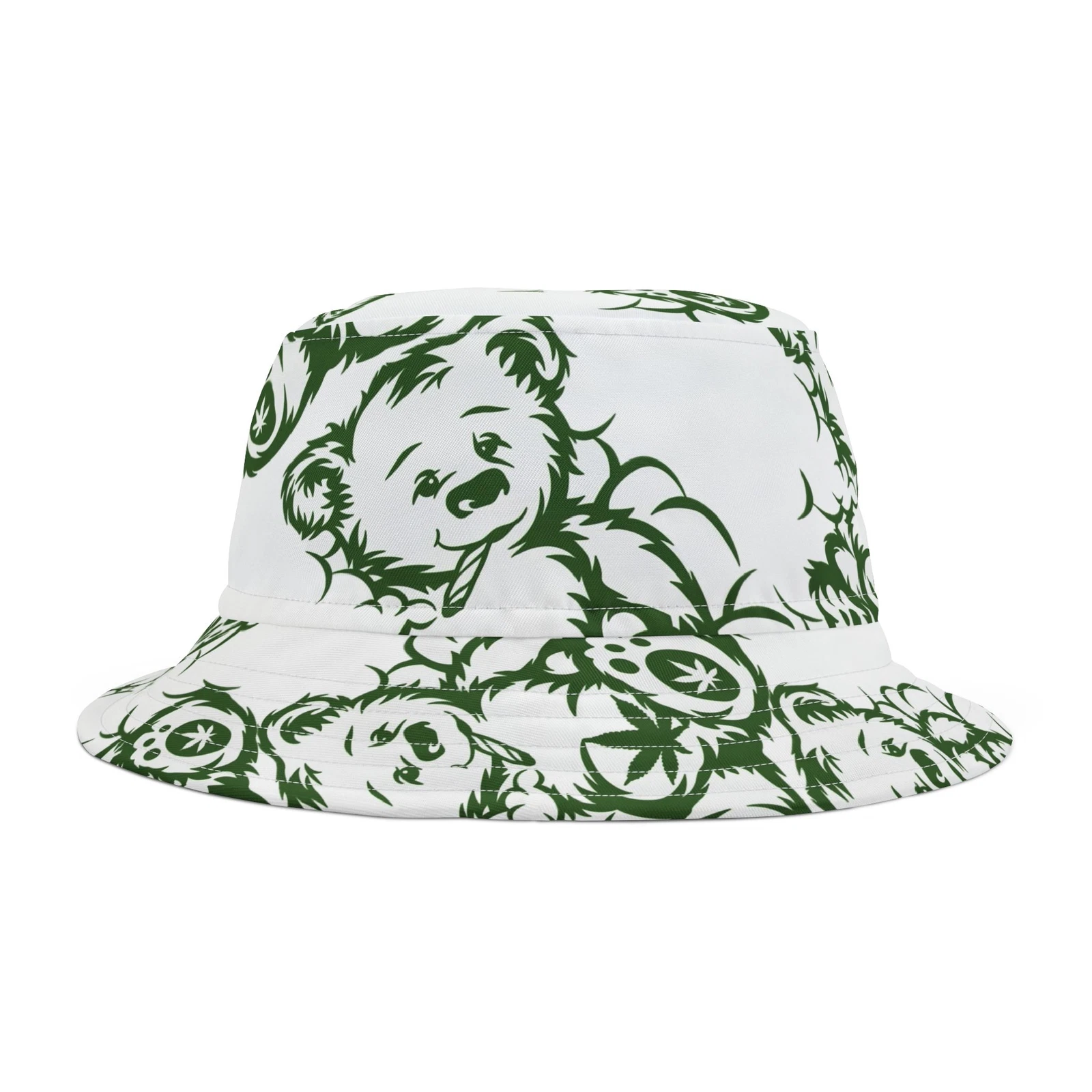 4/20 Smoking Bear Inspired Bucket Hat - Retro Style Summer Accessory