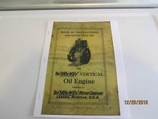 New Way Hit and Miss Verticle kerosene Engine Color Catalog  Reprint make break