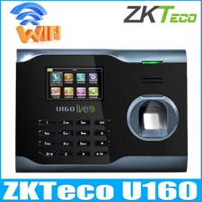 ZKTeco U160 WiFi ID/IC Biometric Fingerprint Recognition Time Clock Attendance