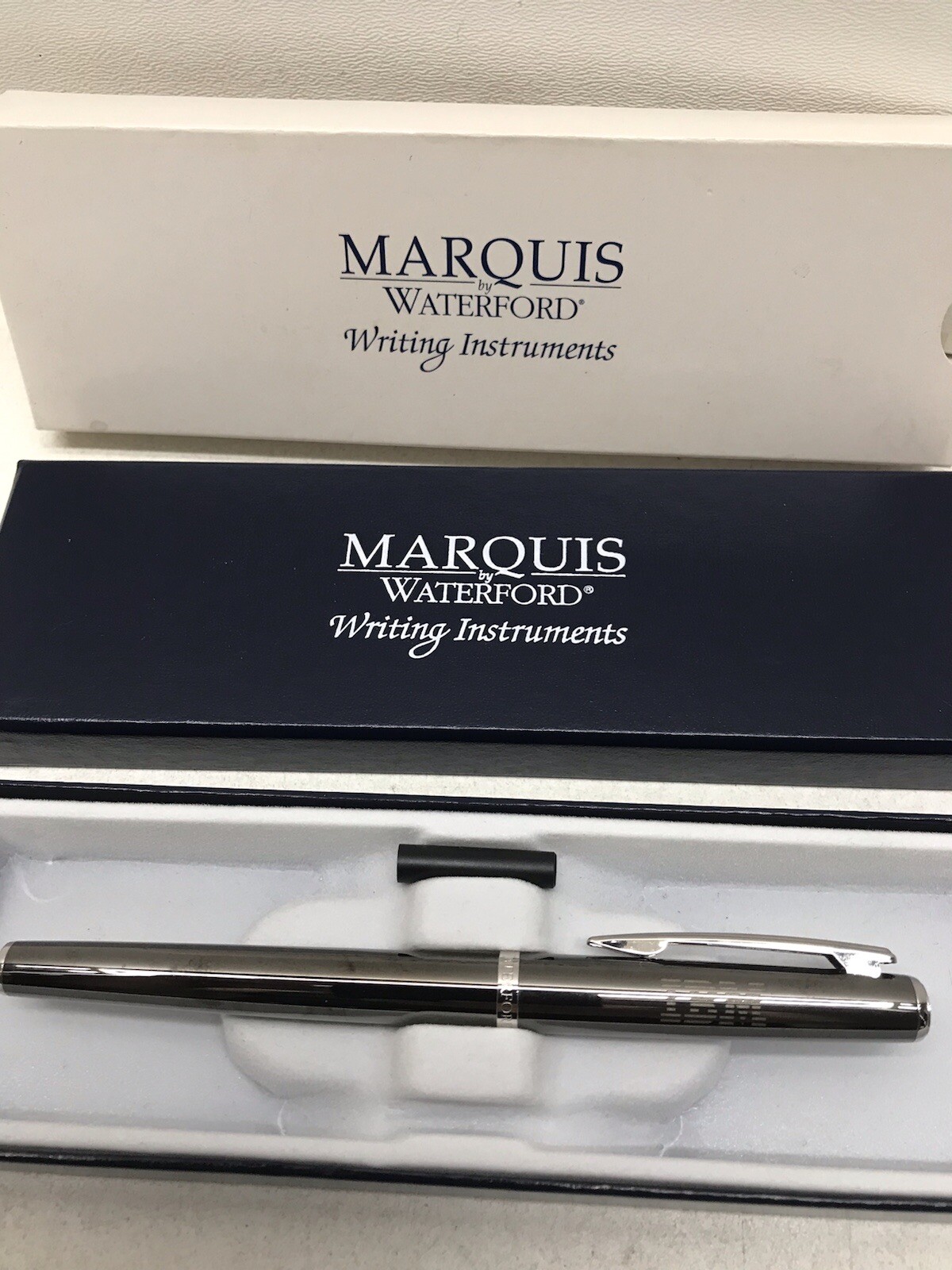 Waterford Marquis Writing Instrument IBM Logo Gun Metal Finish Ball