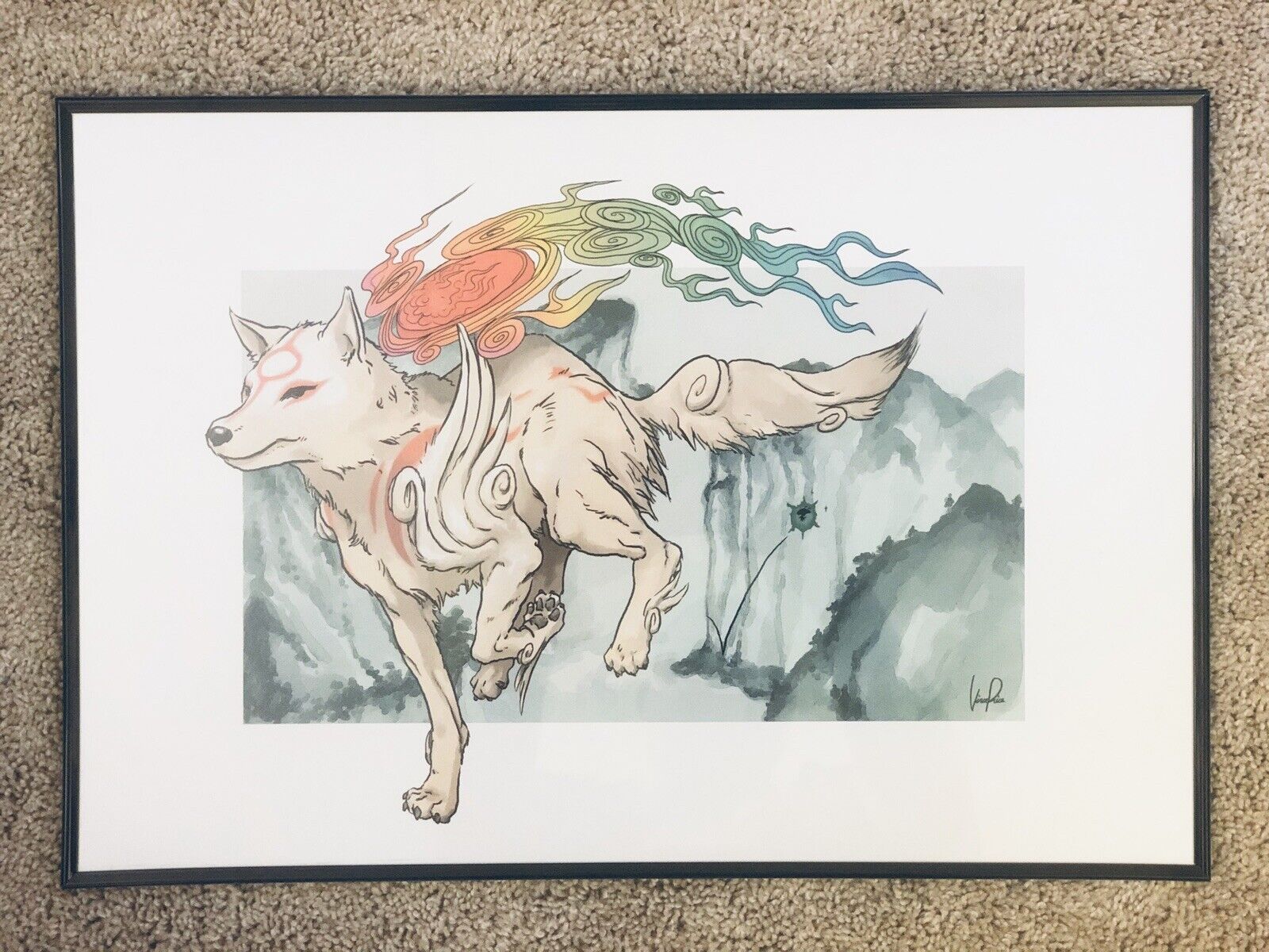 Okami Amaterasu Metal Print for Sale by WhiteLoba