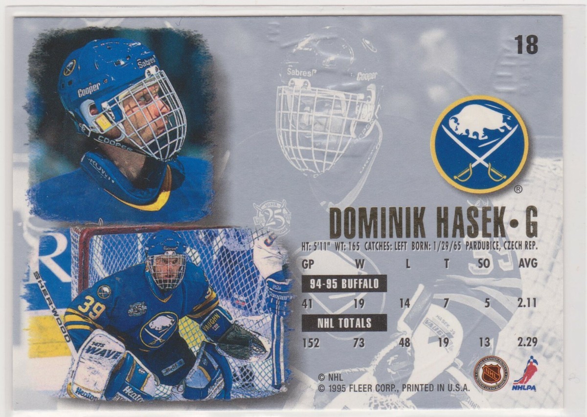 1995-96 Fleer Ultra Dominik Hasek Gold Medallion Card #18 Rare