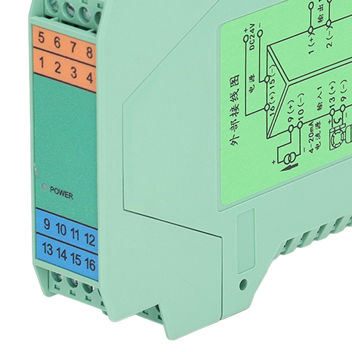 Isolatore Segnale 4-20mA 1 Input 2 Output - Trasmettitore Corrente DC 24V Per PLC, DCS, Controllo Industriale - Foto 6