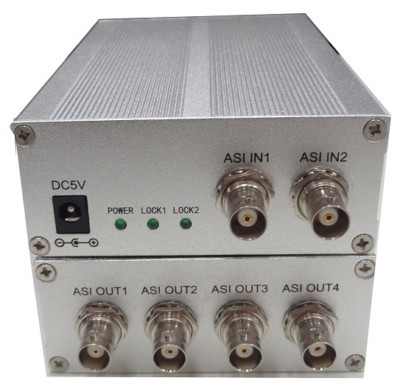 DVB ASI TS Stream 1x4 Distributor/splitter