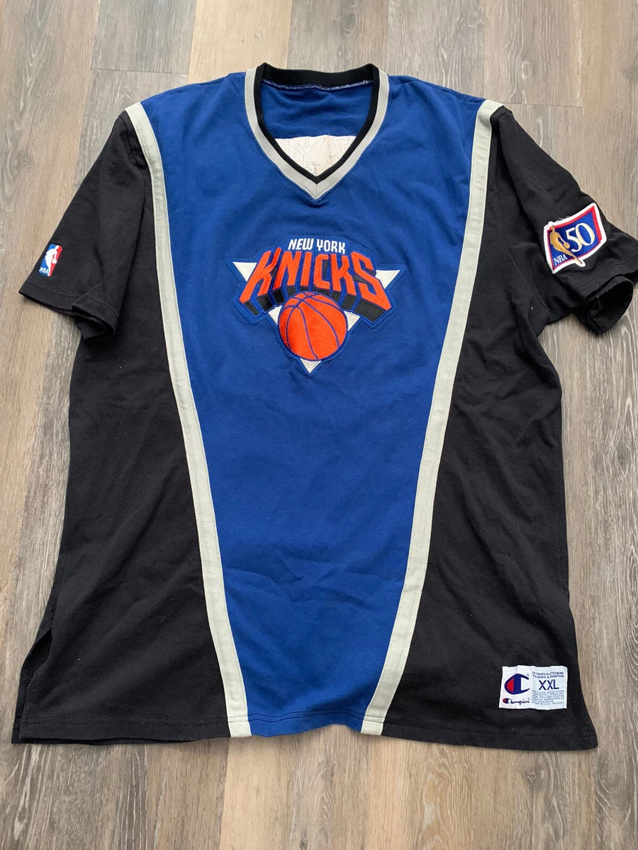 New York Knicks Warm Up Shooting Shirt 50th Jersey Champion Vintage Retro  NBA