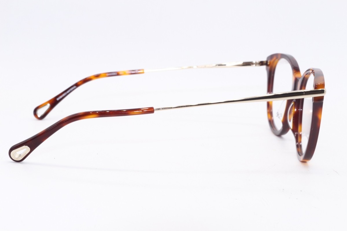NEW CHLOE CH0058O 001 BLACK HONEY HAVANA GOLD AUTHENTIC
