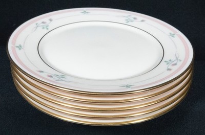 Lenox Metropolitan Collection Rose Manor 6 1/2'' Bread Plate Set of 5