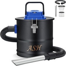 Ash Vacuum Cleaner 2.6 Gallon Fireplace Ash Vac W/ Powerful Hose Non-Woven 800W