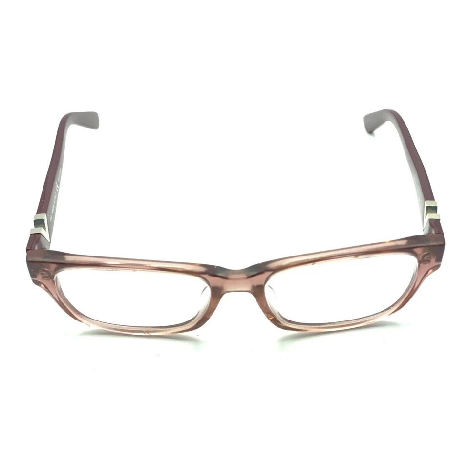 Monturas rectangulares púrpura transparente Valentino V2614 52-17 135 Italia mujer Foto 3 de 4