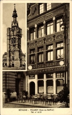 Ak Béthune Pas de Calais, Restaurant Picardy, Hotel, Café, ... - 5016326