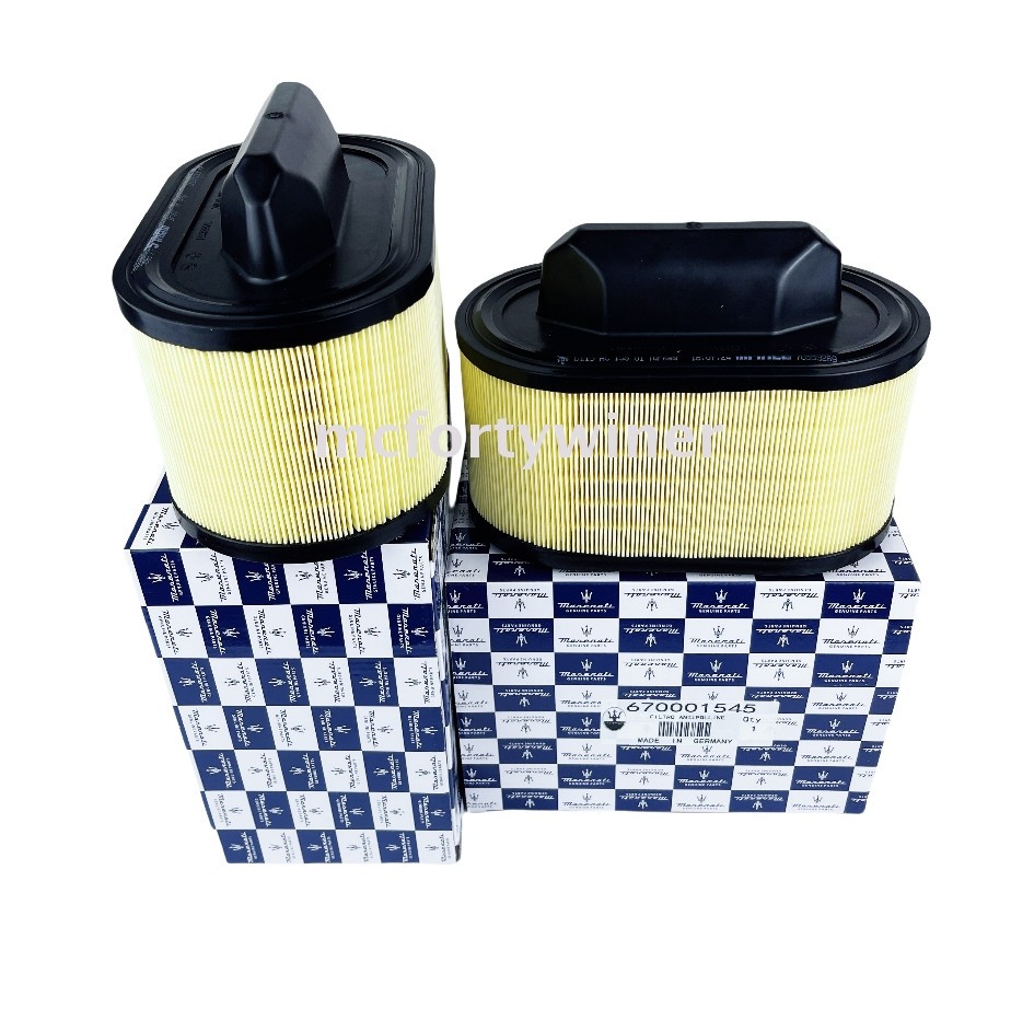 2Pcs NEW Maserati Engine Air Filter Ghibli Quattroporte Levante 670001545