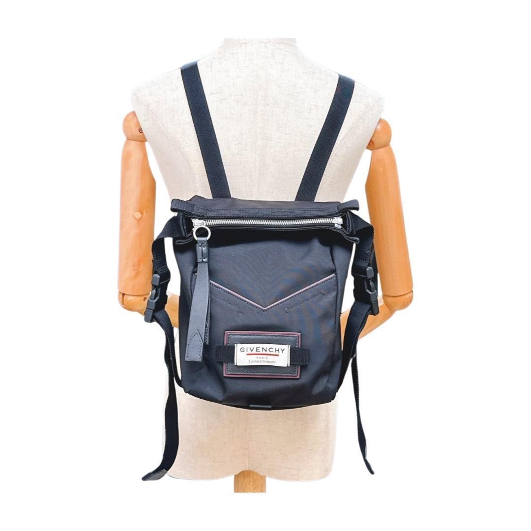 Givenchy Nylon Leather Mini Backpack Rucksack Use… - image 2