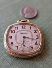Clean Antique 14K Gold Filled Waltham pocket watch, runs great