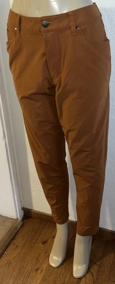 Pantalones ABC para Hombres LULULEMON *Warpstreme-Marrón Cobre-36 Alterados a 34 X 29 Foto 4 de 4