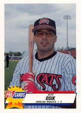 Keith Osik 1993 Fleer ProCards 2058 Carolina Mudcats Baseball Card
