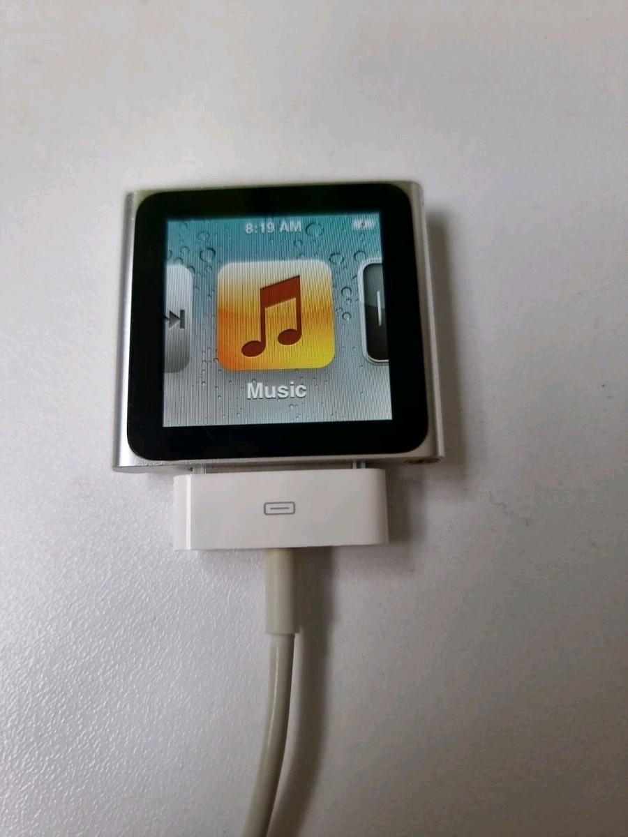 オーディオ機器 iPod nano 6世代 16GB 新品バッテリーと液晶を交換済 銀2