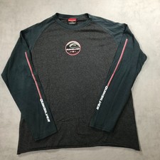 Vintage 90s Quiksilver T Shirt Men's Large Long Sleeve USA Made Surf Skate *