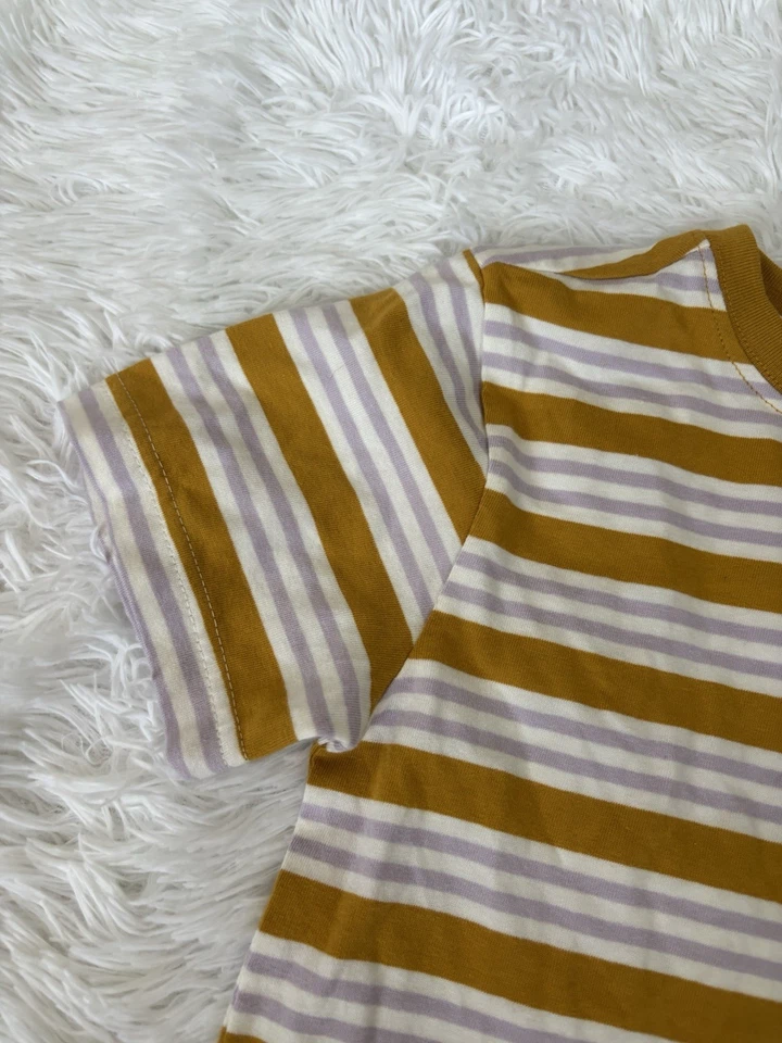 Janie & Jack niños talla Camiseta a rayas diseño amarillo 7. Lindo, excelente estado Foto 4 de 4