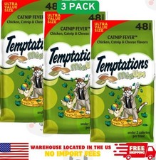 Temptations MixUps Catnip Fever Flavor Soft Crunchy Cat Treats, 3x48-oz bag