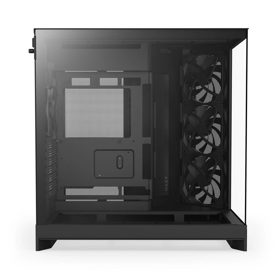 NZXT H9 Flow (2025) All Black Midi Tower ATX Gaming Gehäuse schwarz mit Glasf... - Bild 4 von 4