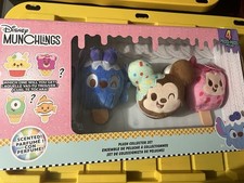 Disney Munchlings Collectors Edition Set Of 4 Scented Plush NIB